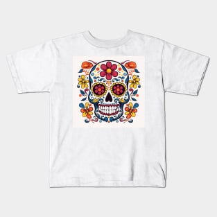 Day of the Dead Sugar Skull 10 Kids T-Shirt